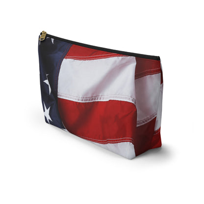 The Patriotic Accessory Pouch w T-bottom for Travel