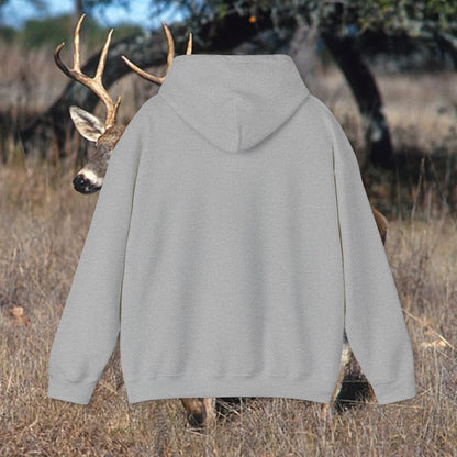 Unisex Heavy Blend™ Hooded Sweatshirt: Ducks, Bucks n' Trucks great for camping