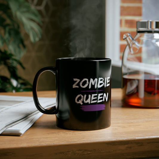 Novelty Zombie Queen Ceramic Black Mug (11oz, 15oz)