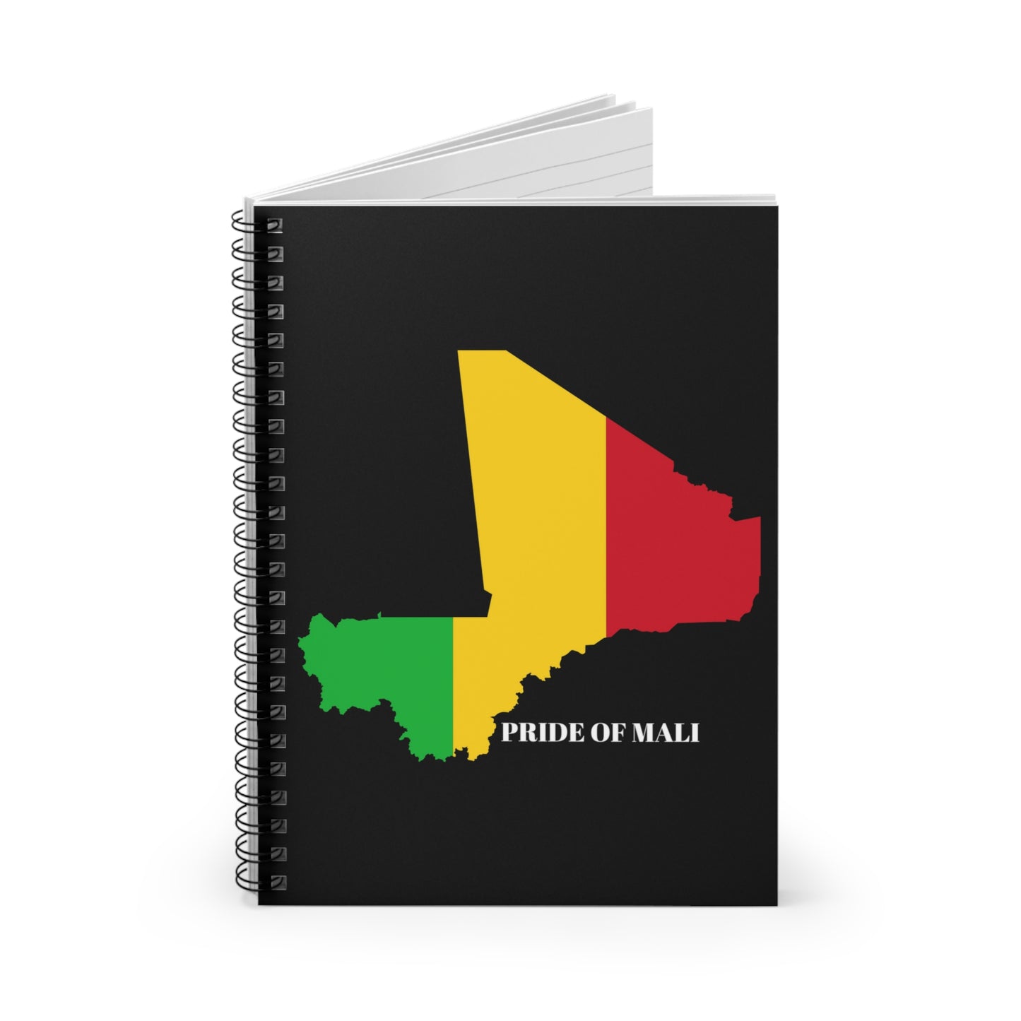 African Pride Mali 6 x 8 Spiral Notebook - Ruled Line 118 Pages