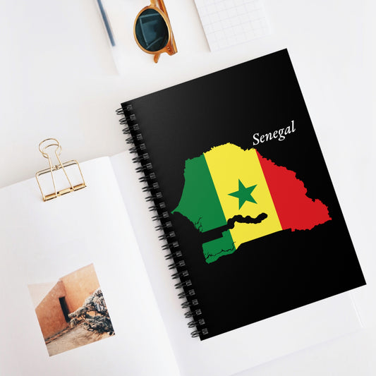 African Pride Senegal 6 x 8 Spiral Notebook - Ruled Line 118 Pages