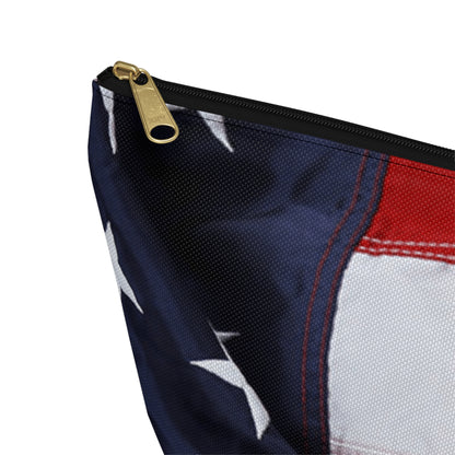 The Patriotic Accessory Pouch w T-bottom for Travel