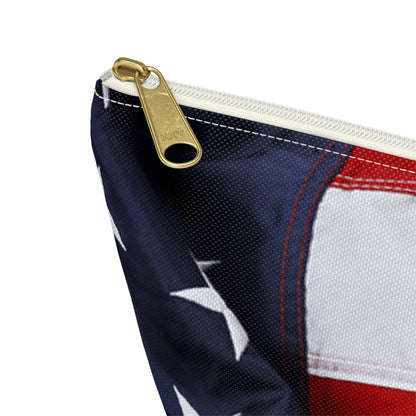 The Patriotic Accessory Pouch w T-bottom for Travel