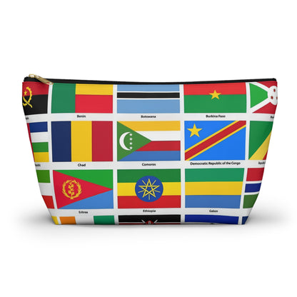 The Map of Africa Accessory Pouch w T-bottom for Travel