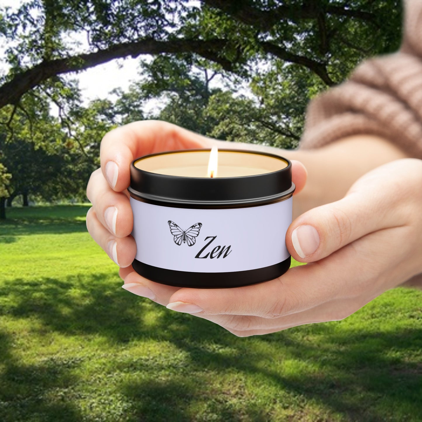 Zen Aromatherapy Tin Soy Candles 4oz, 8oz