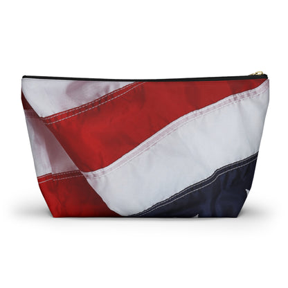 The Patriotic Accessory Pouch w T-bottom for Travel