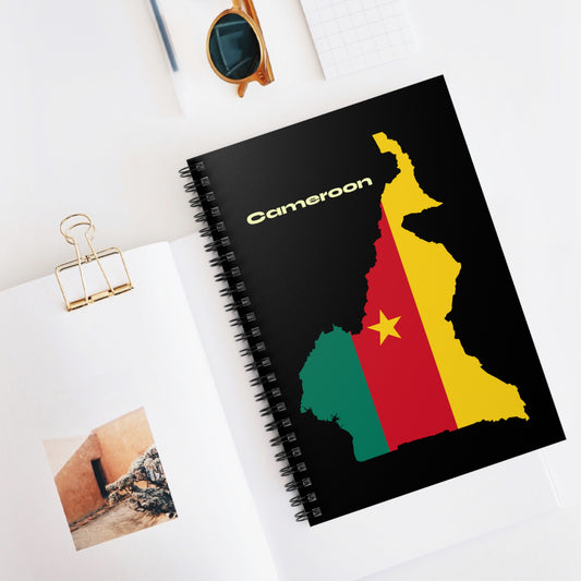 African Pride Cameroon 6 x 8 Spiral Notebook - Ruled Line 118 Pages