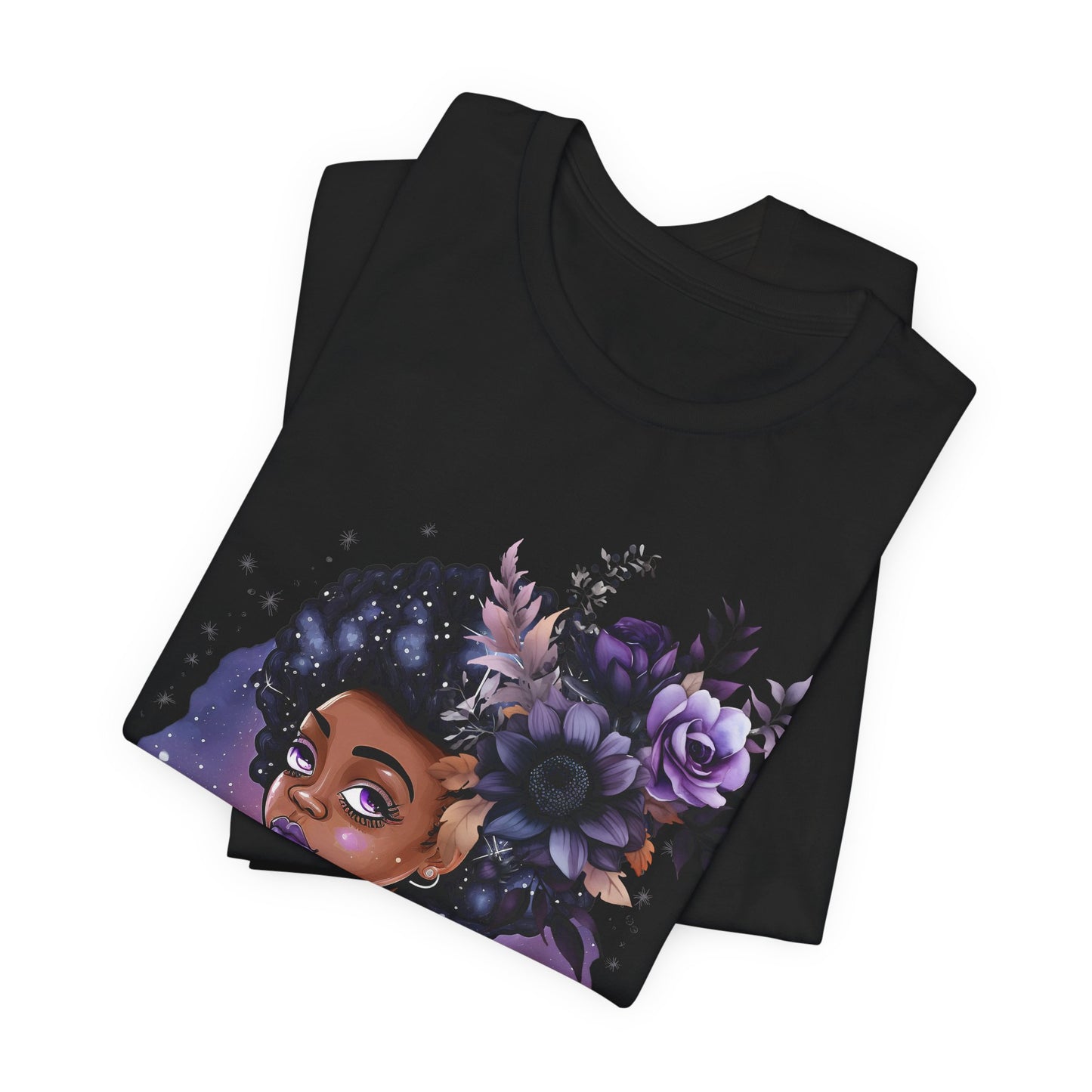 Purple Bling Gemini Unisex Jersey Short Sleeve Tee