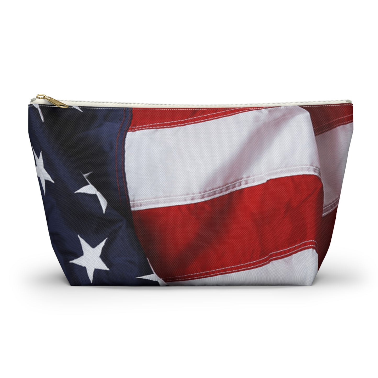 The Patriotic Accessory Pouch w T-bottom for Travel