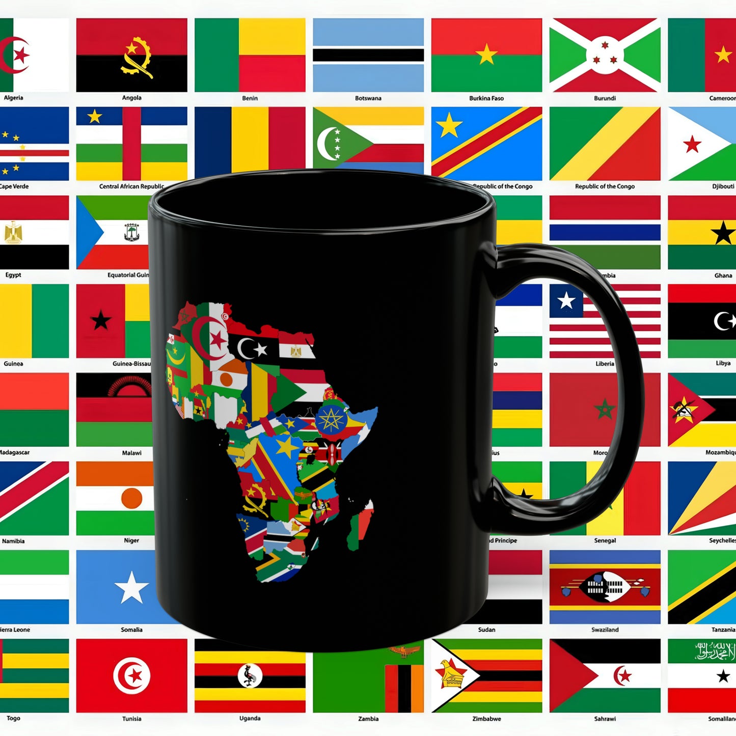 African Pride Cameroon Black Mug (11oz, 15oz)