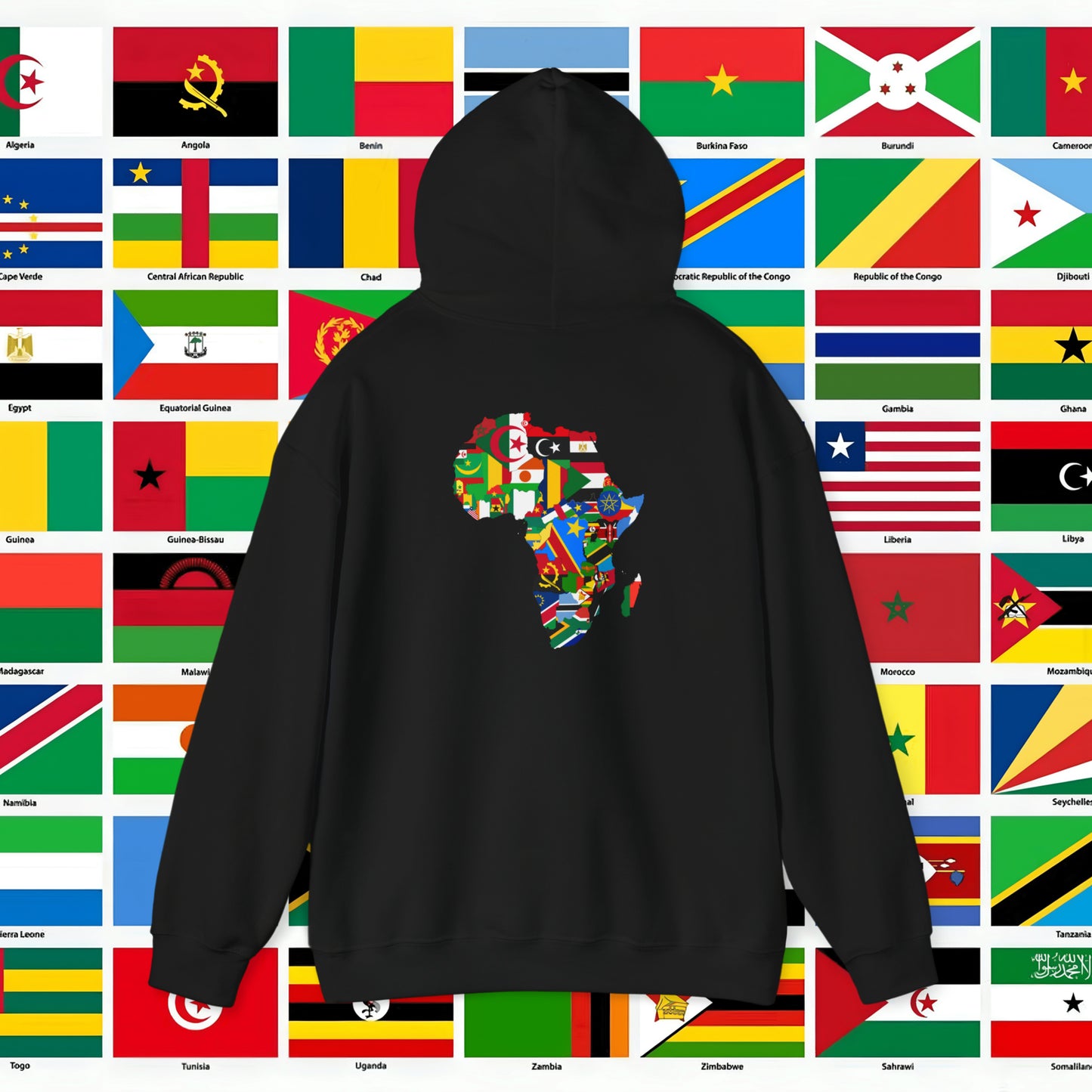 African Pride Nigeria Unisex Heavy Blend™ Hooded Sweatshirt