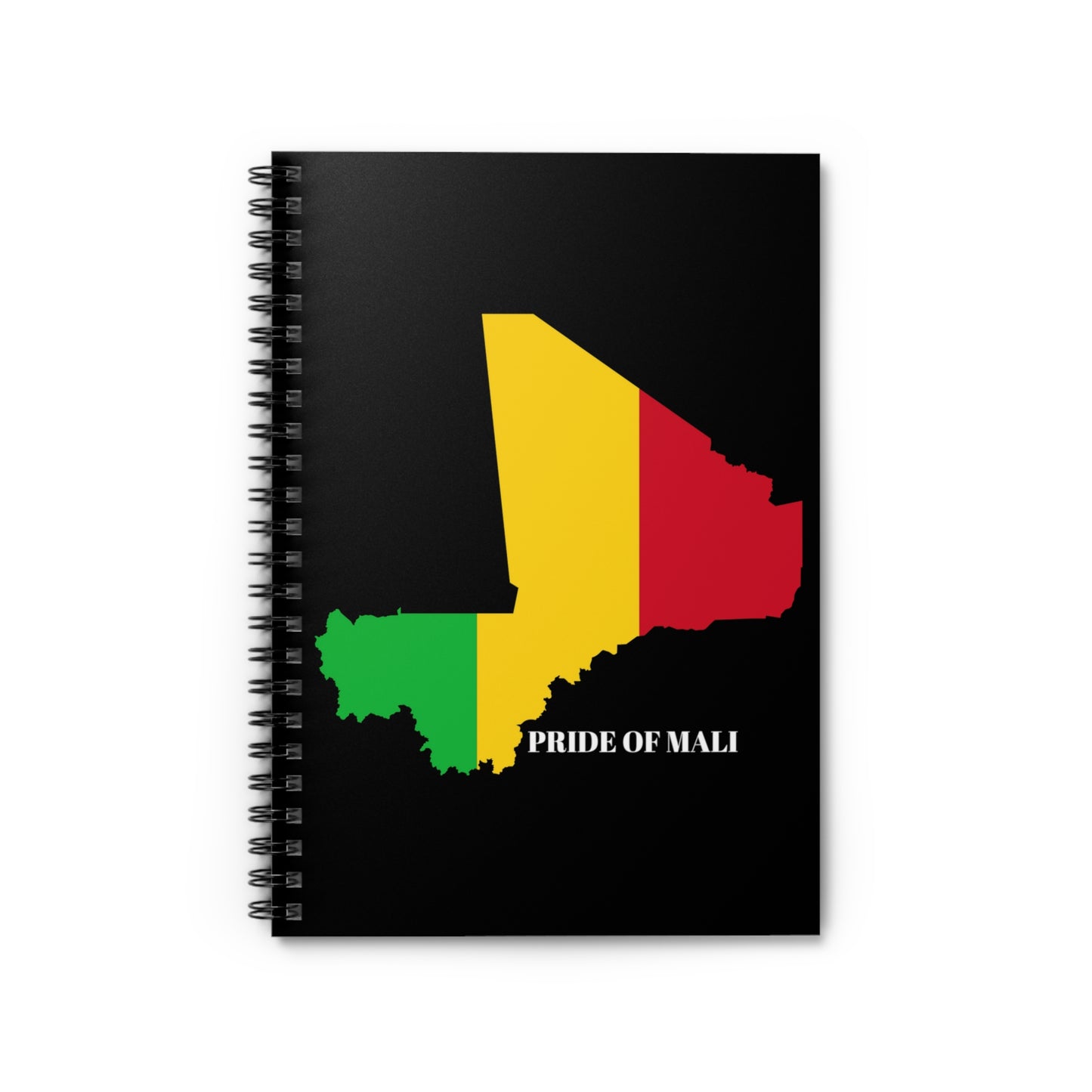 African Pride Mali 6 x 8 Spiral Notebook - Ruled Line 118 Pages