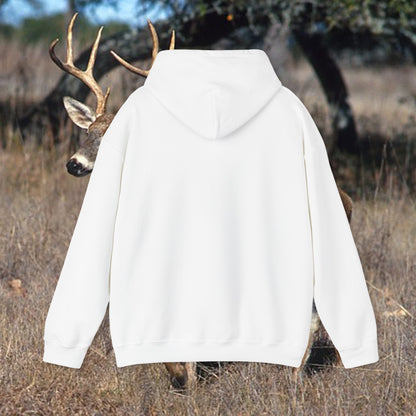 Unisex Heavy Blend™ Hooded Sweatshirt: Ducks, Bucks n' Trucks great for camping