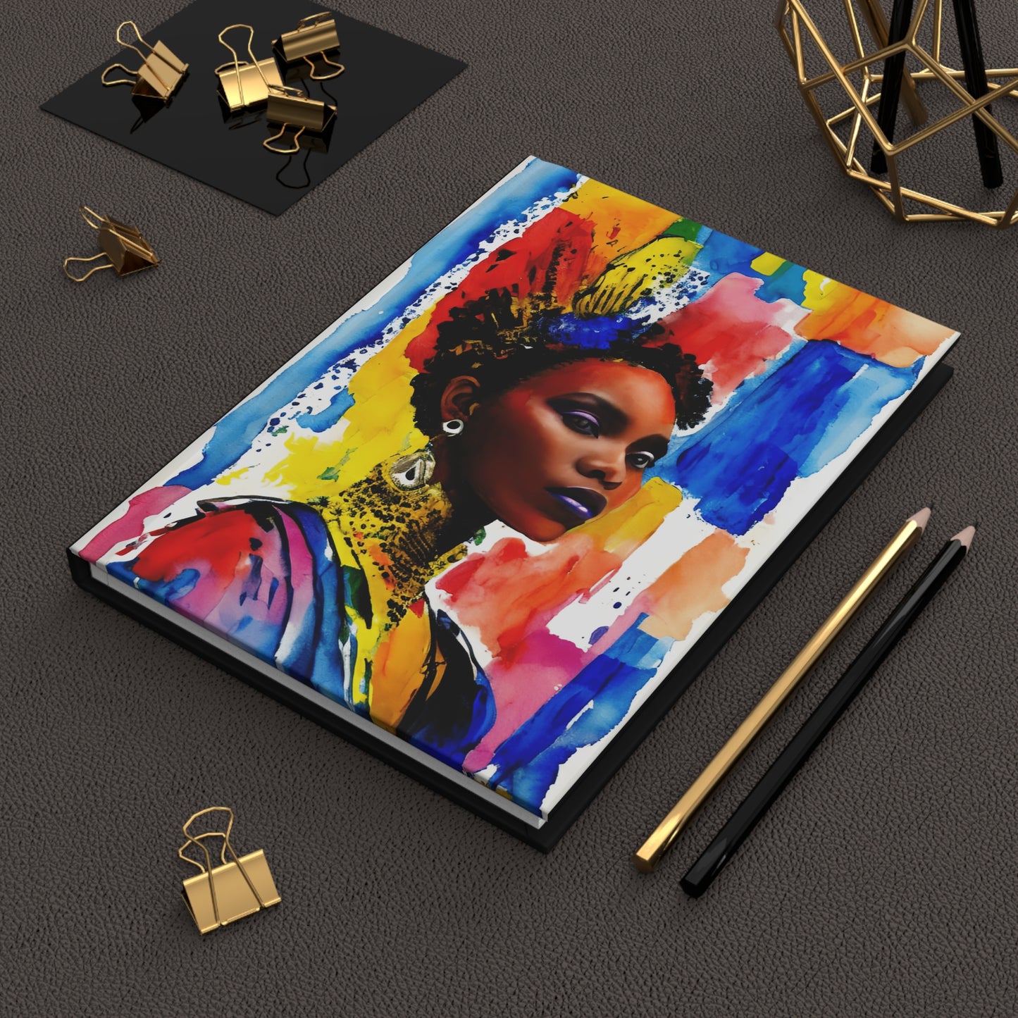 The African Poet Zora Hardcover Journal Matte