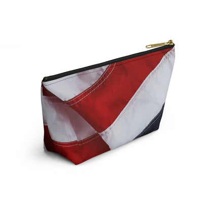 The Patriotic Accessory Pouch w T-bottom for Travel