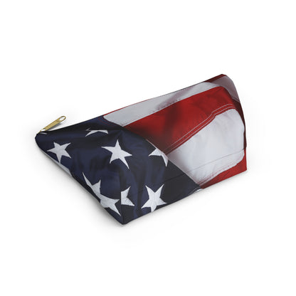 The Patriotic Accessory Pouch w T-bottom for Travel