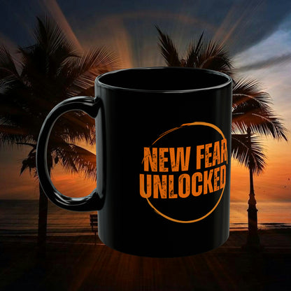 New Fear Unlocked Ceramic 11oz Black Mug