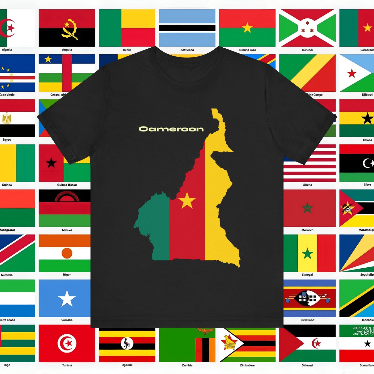 African Pride Cameroon Unisex Jersey T-Shirt