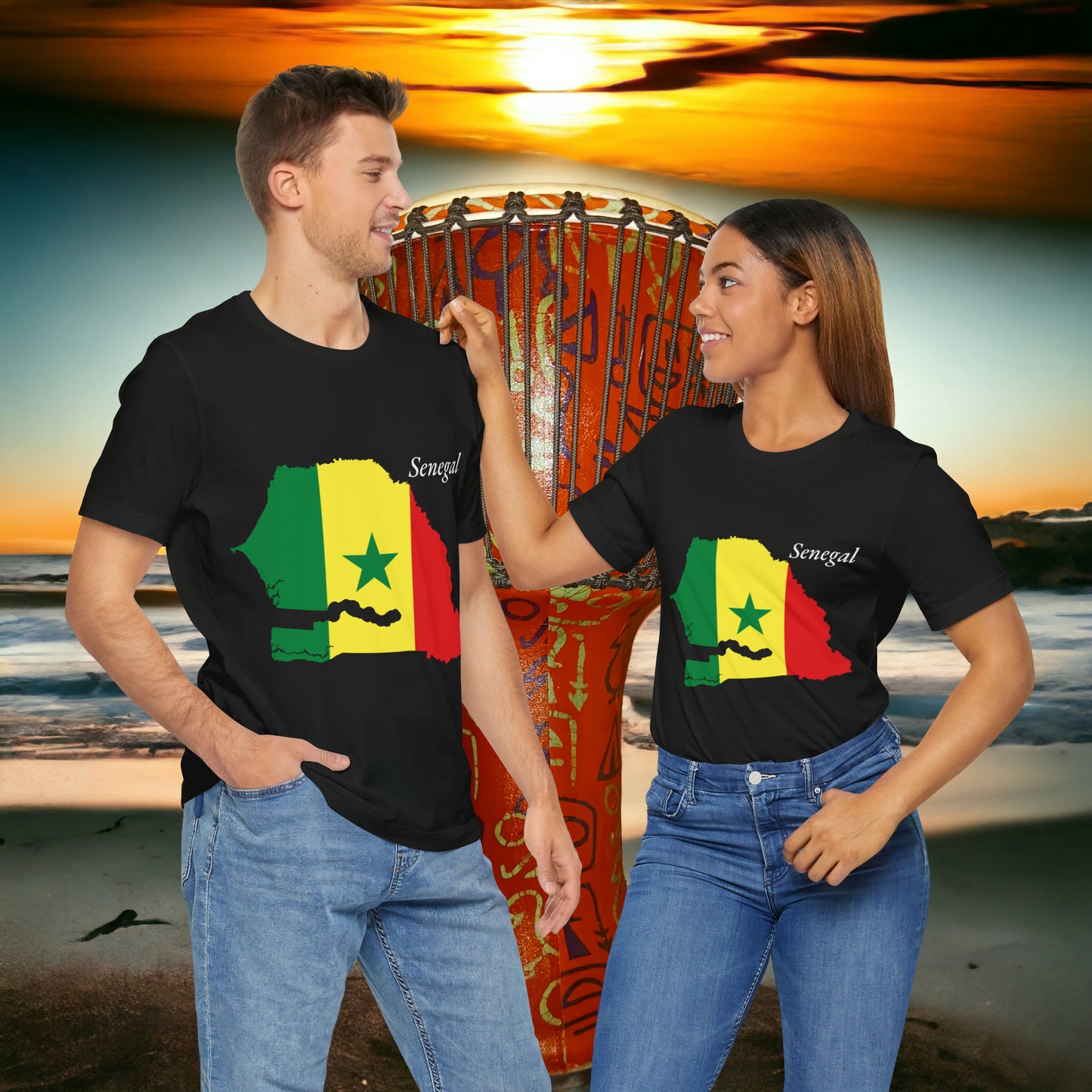 African Pride Senegal Unisex Jersey T-Shirt