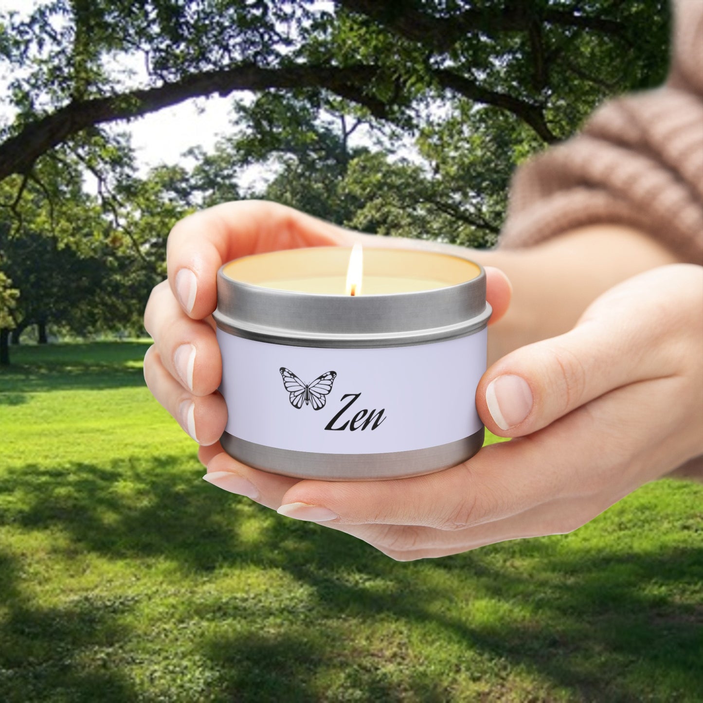 Zen Aromatherapy Tin Soy Candles 4oz, 8oz