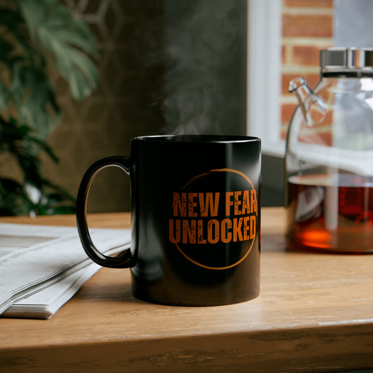 New Fear Unlocked Ceramic 11oz Black Mug