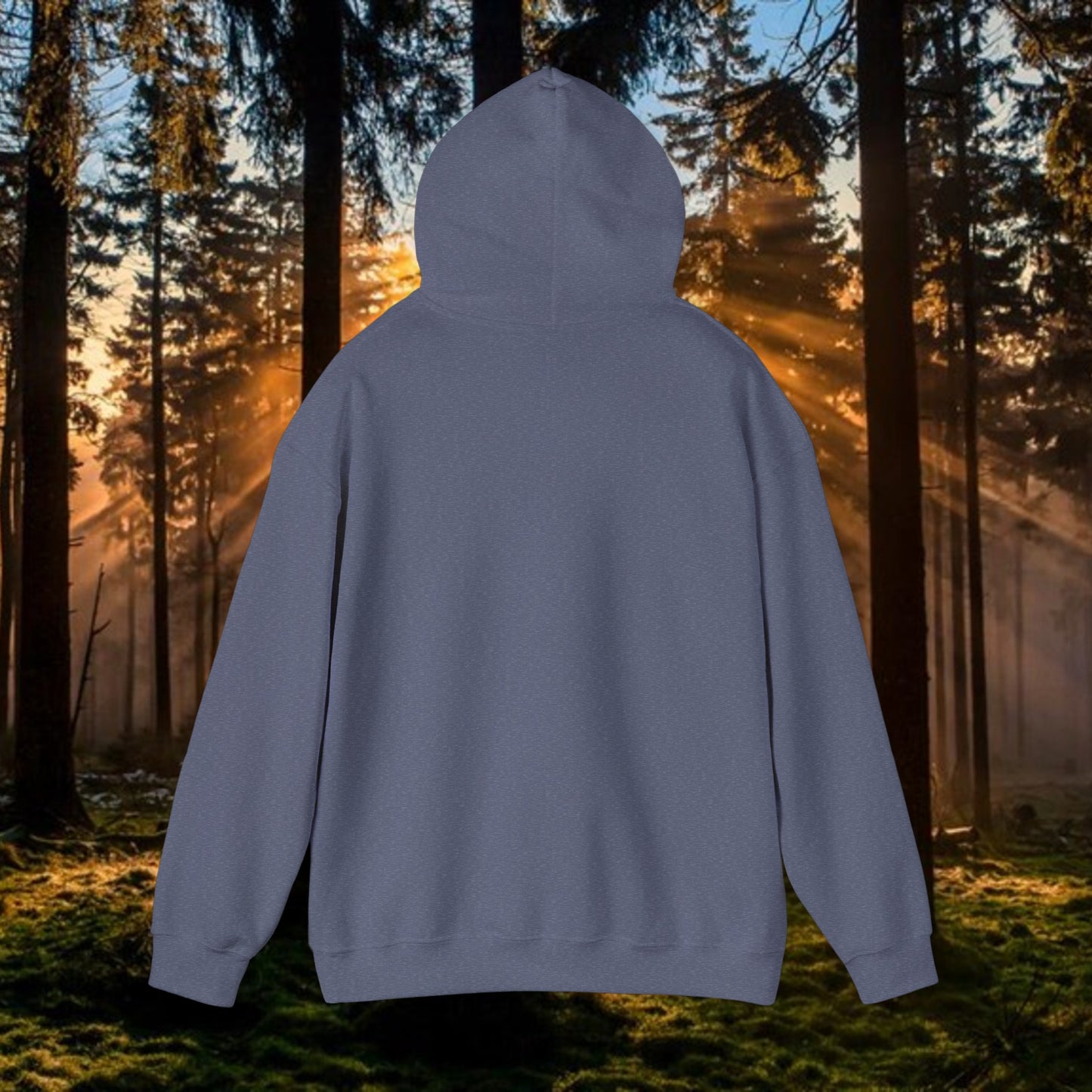 Unisex Heavy Blend™ Hooded Sweatshirt: Ducks, Bucks n' Trucks great for camping