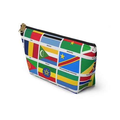 The Map of Africa Accessory Pouch w T-bottom for Travel