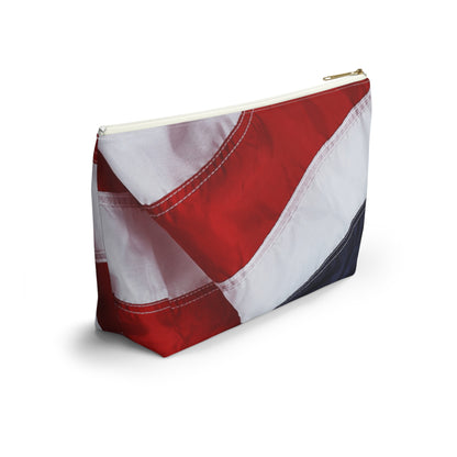 The Patriotic Accessory Pouch w T-bottom for Travel