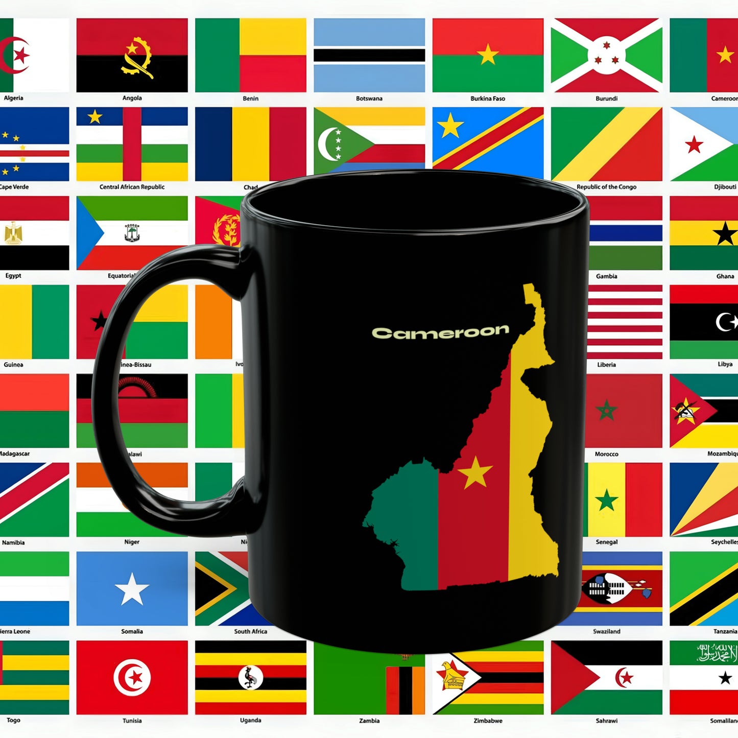 African Pride Cameroon Black Mug (11oz, 15oz)