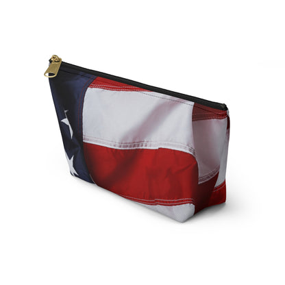 The Patriotic Accessory Pouch w T-bottom for Travel