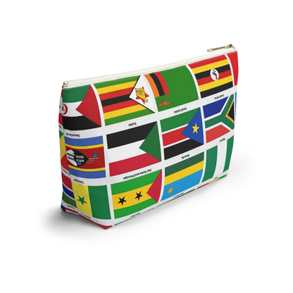 The Map of Africa Accessory Pouch w T-bottom for Travel