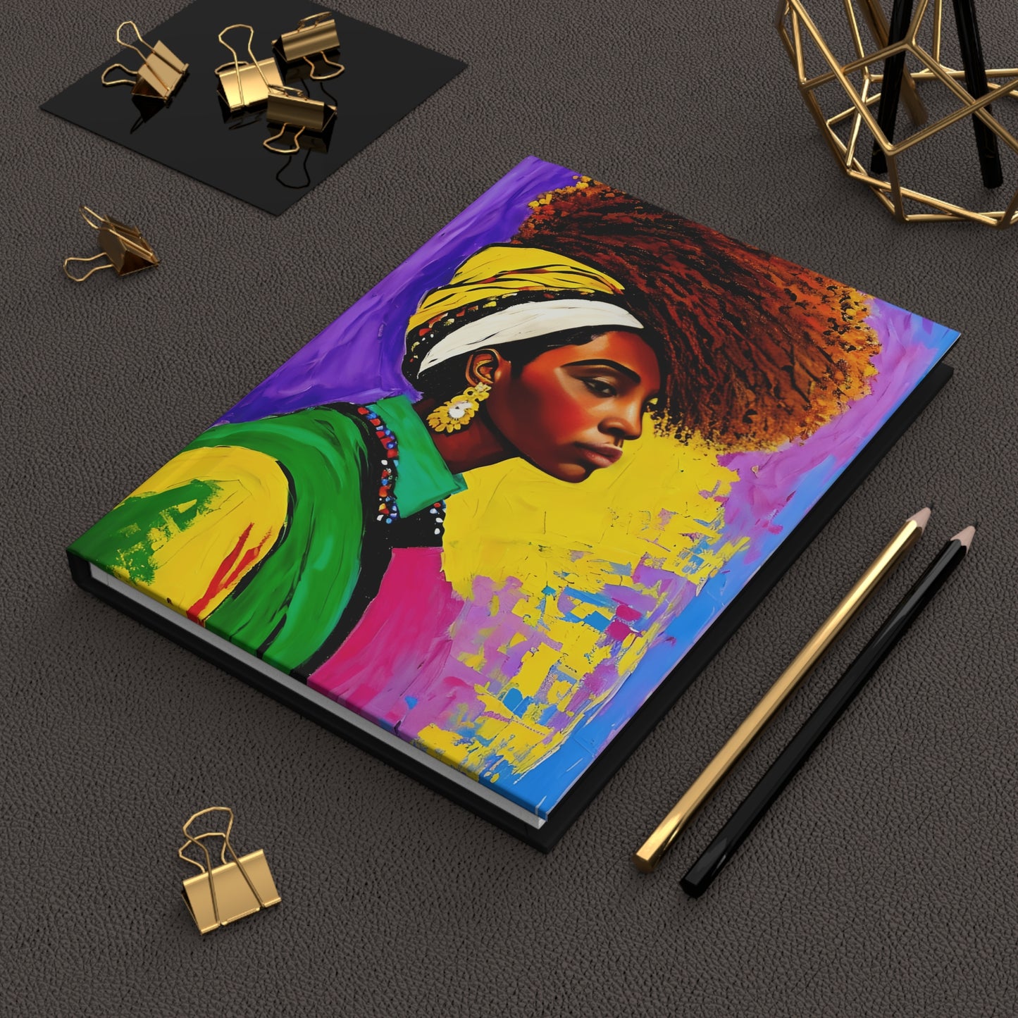 The African Poet Nikki Hardcover Journal Matte