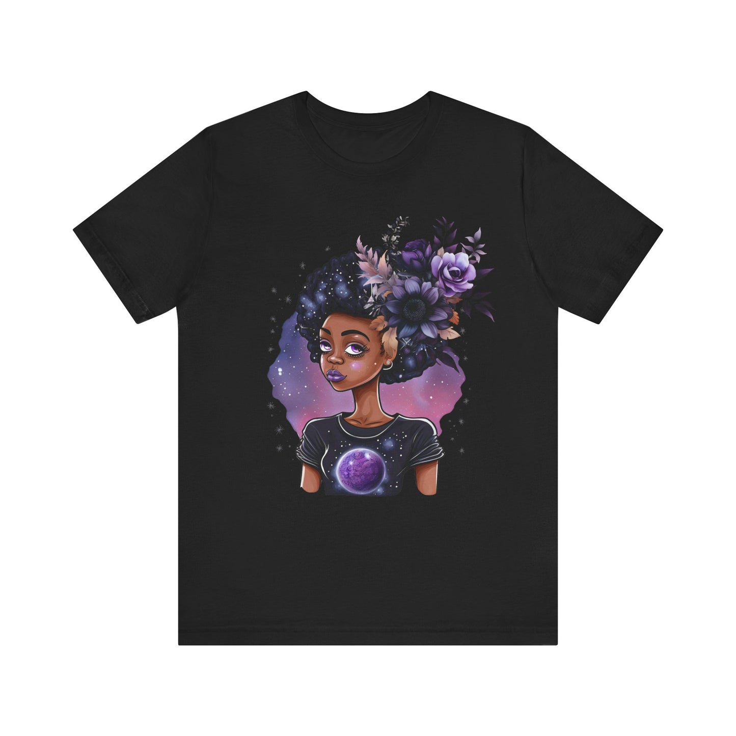 Purple Bling Gemini Unisex Jersey Short Sleeve Tee