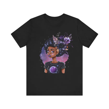 Purple Bling Gemini Unisex Jersey Short Sleeve Tee