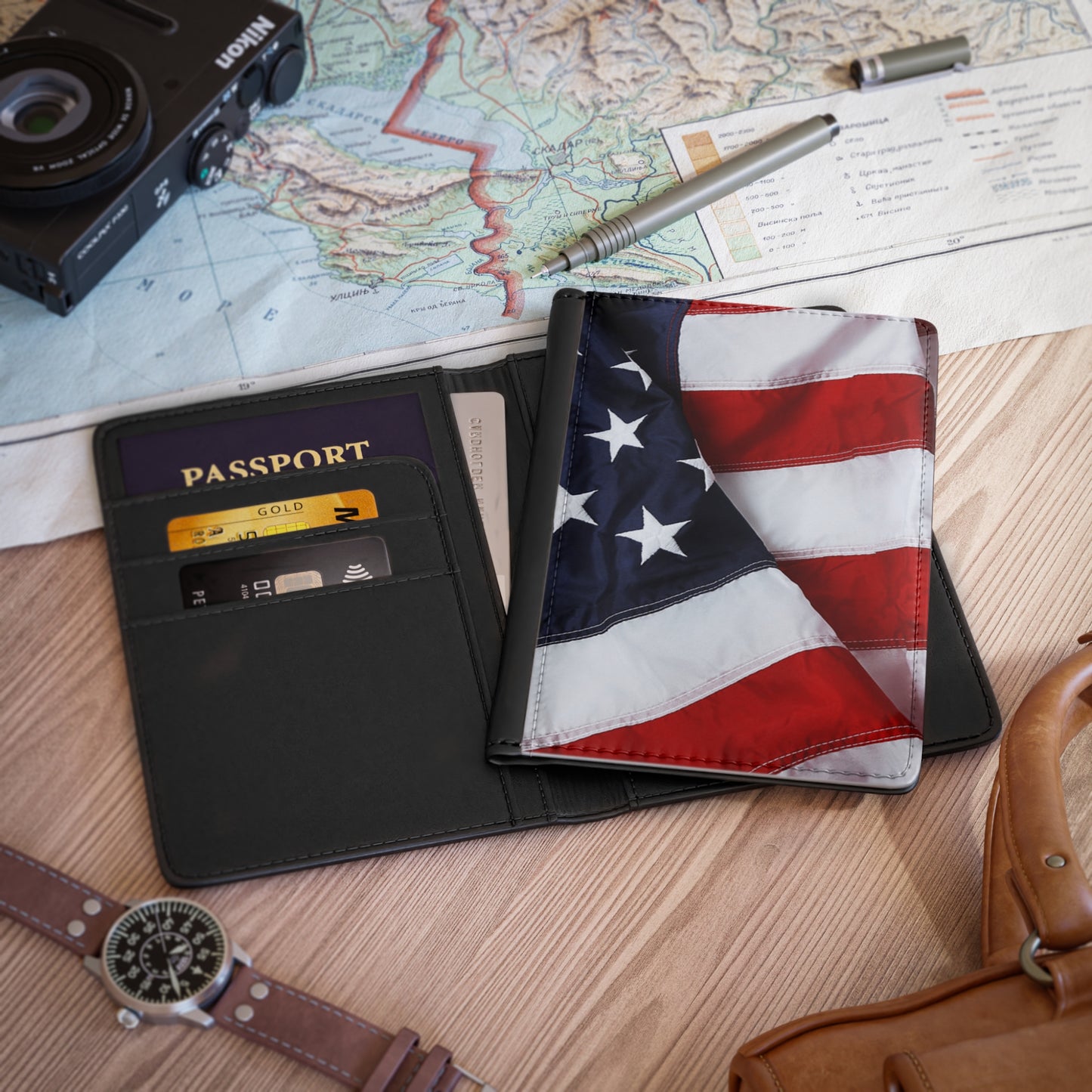 The Patriotic Passport Cover for Travel 3.9 x 5.8