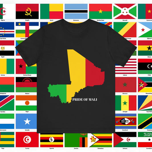 African Pride Mali Unisex Jersey T-Shirt