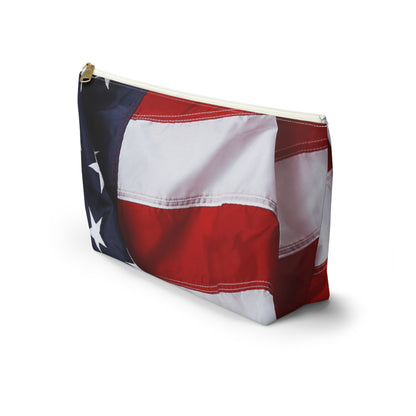 The Patriotic Accessory Pouch w T-bottom for Travel