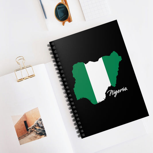 African Pride Nigeria 6 x 8 Spiral Notebook - Ruled Line 118 Pages