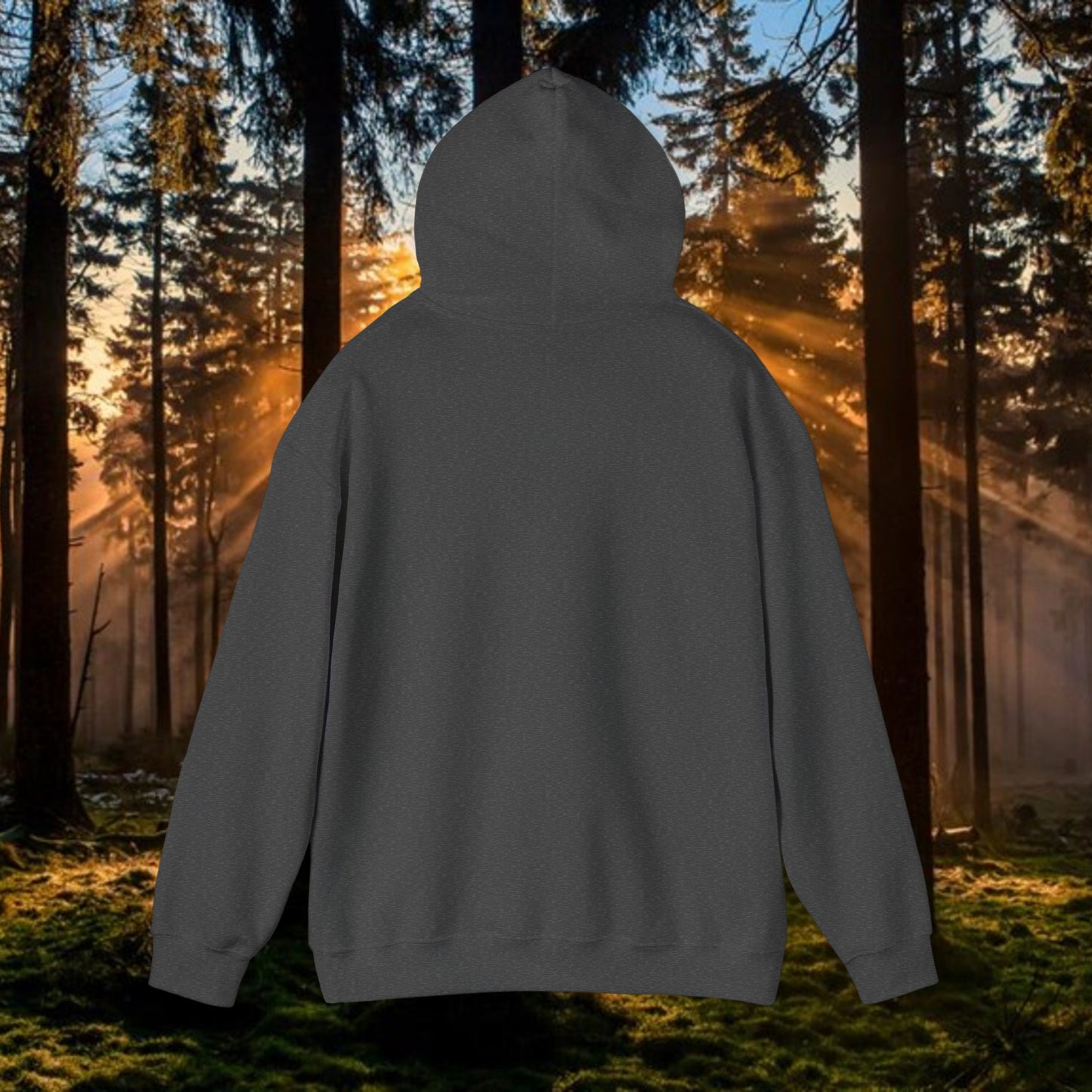 Unisex Heavy Blend™ Hooded Sweatshirt: Ducks, Bucks n' Trucks great for camping