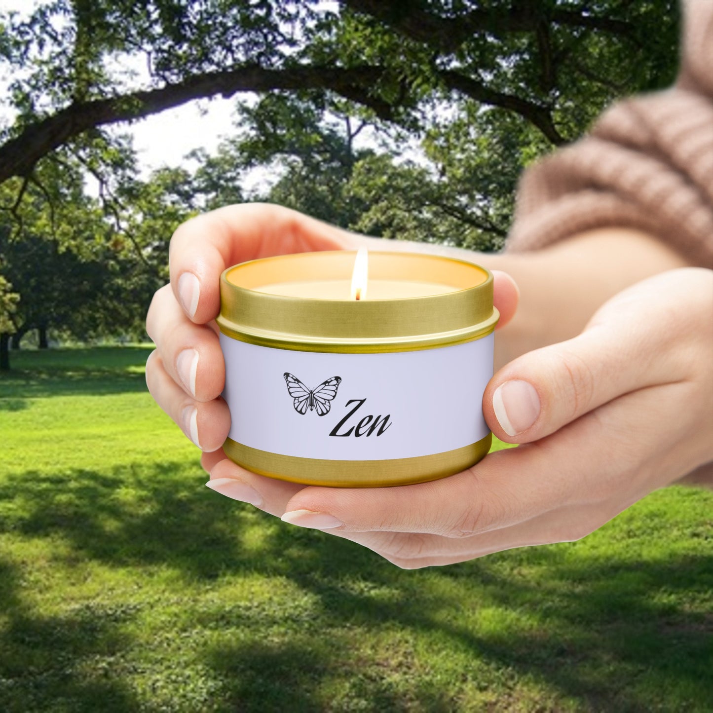 Zen Aromatherapy Tin Soy Candles 4oz, 8oz