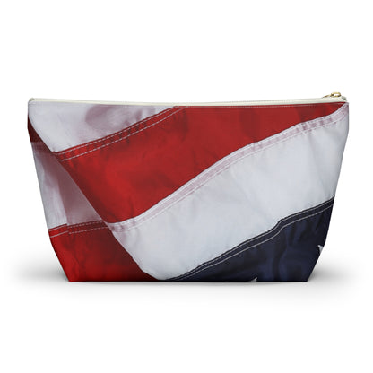 The Patriotic Accessory Pouch w T-bottom for Travel