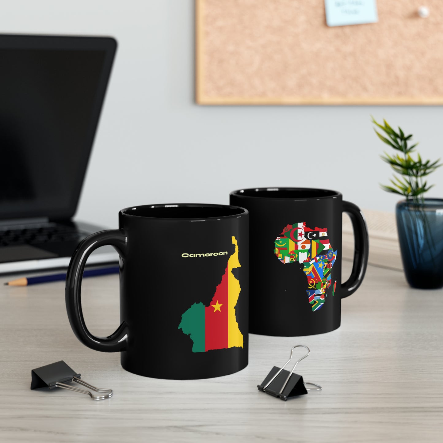 African Pride Cameroon Black Mug (11oz, 15oz)