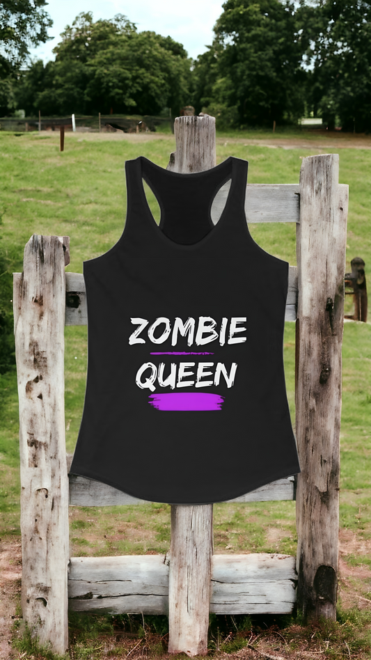 Zombie Queen Cotton Women's Racerback Tank