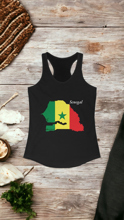 African Pride Senegal Women's Ideal Racerback Tank