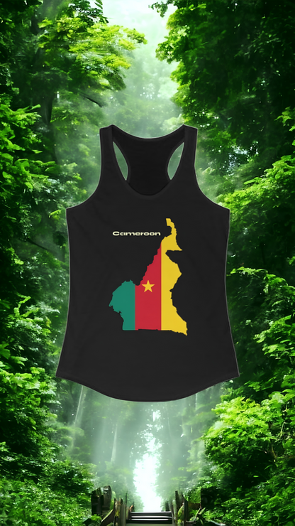 African Pride Cameroon Women's Ideal Racerback Tank