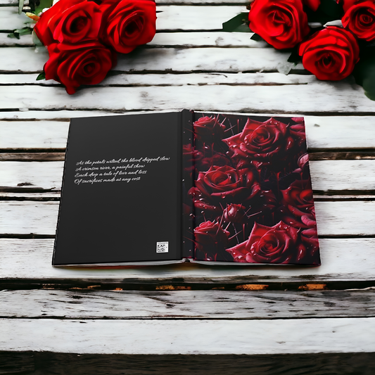 Bleeding Rose Hardcover Journal Matte