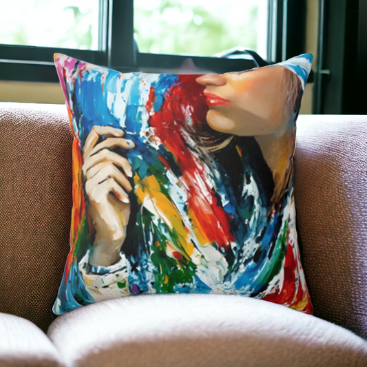 Artistic Mona Spun Polyester Square Pillow