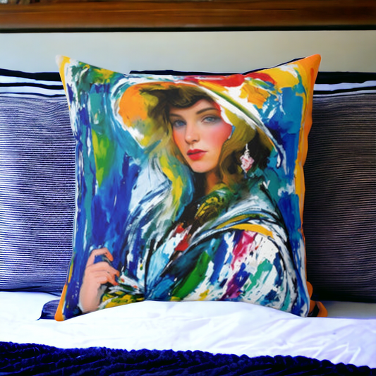 Artistic Anastasia Spun Polyester Square Pillow